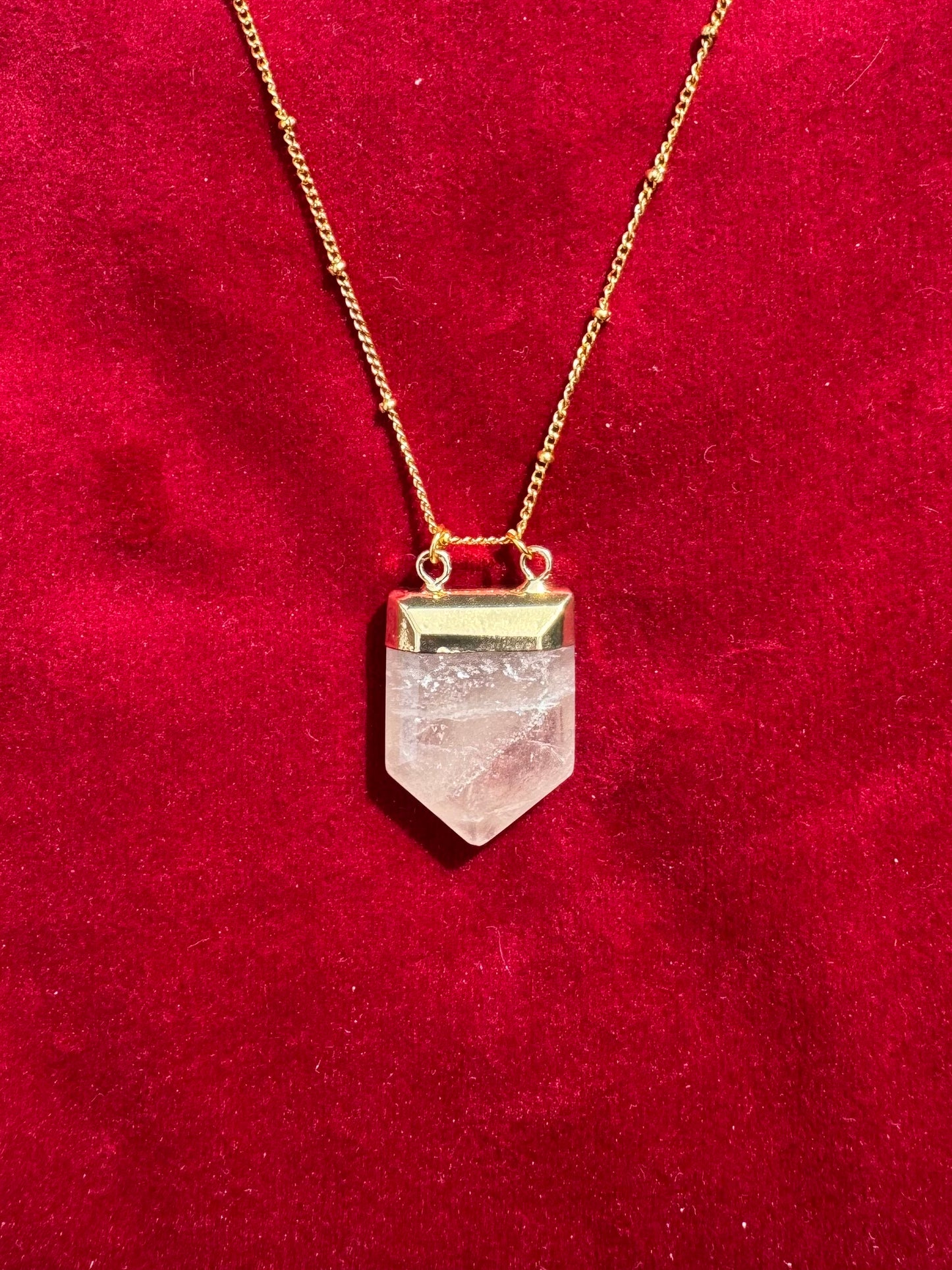 Semi Precious Gold Plated Necklace