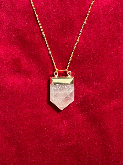 Semi Precious Gold Plated Necklace